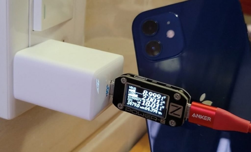 Anker 65w Pod Lite Adapter To Charge Iphone 12